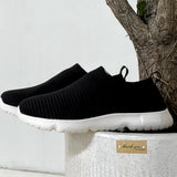 Women Shoes Knitting Sock Sneakers Women Summer Slip On Flat Shoes Women Loafers Flats Walking Shoes MartLion