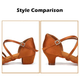 Latin Dance Shoes for Women Girls Children child kids Ballroom Tango Salsa Latin Dancing Medium Heels Training MartLion   