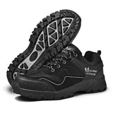 Hiking Shoes Men's Mesh Sneakers Breathable Black Mountain Boy Autumn Summer Work Aqua Outdoor Mart Lion 862 black 41 