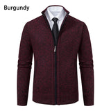 Vintage Knitted Cardigan Jackets Men's Winter Casual Long Sleeve Turn-down Collar Sweater Coats Autumn Outerwear MartLion   