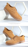 Suede Leather Shoes Men's Soft Leisure Dress Shoes Work Footwear Mart Lion   