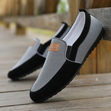 Men's Loafers Shoes driving Boat Footwear Brand canvas Moccasins Comfy Drive Casual Mart Lion gray 39 