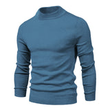 Winter Thick Men's Sweaters Casual Turtle Neck Solid Color Warm Slim Turtleneck Sweaters Pullover MartLion   