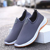 Korean Sports Shoes Men's Mesh Surface Breathable Soft Bottom Running Mart Lion A03 Gray 39 
