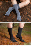 One Pair Middle Tube Sports Bottoming Socks Thin Stocking Running Fivetoes Socks Toe Socks For Running Hiking Mart Lion   