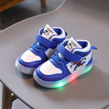 Spiderman LED Light Kids Shoes Boys and Girls Light Kids Light Kids Sports Mesh Sports Boys and Girls LED Light MartLion   