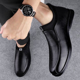 Mid-top Genuine leather Men's shoes Keep Warm Dress Winter With Fur Elegant Sapato Social Masculino Mart Lion   