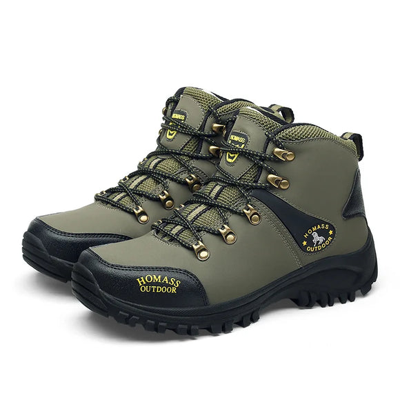 Outdoor Shoes Men's High Top Trekking Leather Outdoor Boots Hiking MartLion - Mart Lion