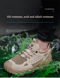 Insulation 6KV Work Safety Shoes Men's Hollow Breathable Steel Toe Sneakers Lightweight Anti-smashing For Women Safety Boots MartLion   