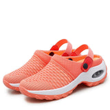 Lady Shoes Casual Increase Summer Sandals Non-slip Platform Girl Breathable Mesh Outdoor Walk Slippers Mart Lion orange 35 