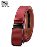 Men's Belt Automatic Buckle Leather Waist Strap Waistband Girdle Belts for Women Men's Gifts Belt MartLion 219RDJP 125cm 