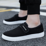 Men's Casual Sneakers Vulcanized Flat Shoes Designed Skateboarding Tennis Hook Loop Outdoor Sport Mart Lion   