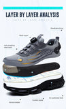Rotating Button Men's Protection Shoes Safety Shoes Puncture-Proof Work Steel Toe Work Sneakers MartLion   
