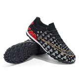Soccer Shoes For Men's Kids Football Non-Slip Light Breathable  Athletic Unisex Sneakers AG/TF Futsal Training Mart Lion see chart 2 38 