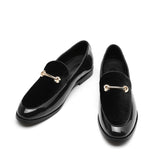 Men's Casual Shoes Patent Leather Light Driving Loafers Trendy Party Wedding Flats Mart Lion Black 37 China