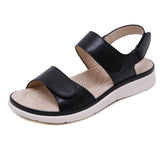 Summer Shoes Women Sandals Holiday Beach Wedges Slippers Soft Ladies Summer MartLion Black 6.5 