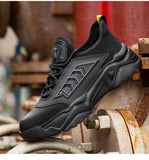Men's Safety Shoes For Construction Work Steel Toe Anti-smashing Working Boots Puncture Proof Indestructible MartLion   