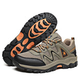 Hiking Shoes Men's Mesh Sneakers Breathable Black Mountain Boy Autumn Summer Work Aqua Outdoor Mart Lion 2102 brown 41 