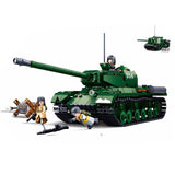 Military ww2 Cannon Assault Armored Vehicle Battle Tank Car Truck Army Weapon Building Blocks Sets  Model King Kids Toys Gift Mart Lion   