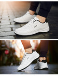 Leather Men's Shoes Sneakers Trend Casual Breathable Leisure Non-slip Footwear Vulcanized