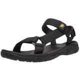 Men's Summer Sandals Open Toe Outdoor Hiking Beach Shoes Men's Slippers Sport Water Walking MartLion Black 46 