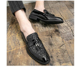 spring and autumn authentic top minimalist classic classic flashing tassels men's Brock shoes Mart Lion   