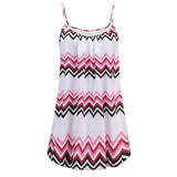 Women's Summer Casual Vest Sleeveless Bohemian Print Loose Tank Large Dress MartLion   