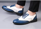 Men's Formal Brogue Shoes Luxury Dress Oxford Designer Casual Leather Mart Lion   