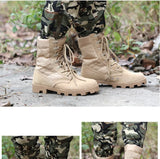 men's Outdoor Training Combat Military Boots Spring Jungle Hiking Sports Climbing Camping Breathable Camo Desert Shoes MartLion   