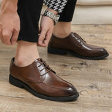 Men's Formal Shoes Lace Up Dress Split Leather Footwear Mart Lion   