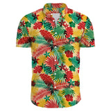 Flower Casual Men's Shirts Print With Short Sleeve For Korean Clothing Floral MartLion   