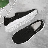 Ladies Handmade Solid Color Women Shoes Classic Casual Flat Heel Sneakers Non-slip Fashion Zapatos De Mujer Mart Lion   