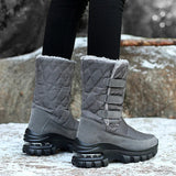 Women's Boots Anti-slip Waterproof Winter Snow Outdoor Thick Bottom Winter Shoes Thick Plush Medium Platform MartLion   