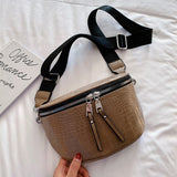 Luxury Designer Saddle Women's Chest Bag Crossbody Female Chain Handbag Hobos Bag Belt Purse Mart Lion Khaki 24x8x17cm 