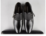 Men's Shoes Dress Leather Wedding Black Loafers Chaussure Homme Zapatos De Hombre Mart Lion   