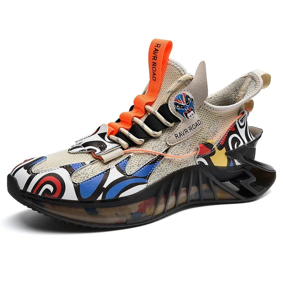 Trainer Race Men's Shoes Casual Outdoor Sneakers Trendy Classic Running Lightweight Footwear MartLion Beige 39 