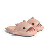 Trendy Women's Sandals Shark Slippers Men Flat Sandals Summer Outdoor EVA Beach Home MartLion Pink 46-47(27.5-28cm) CHINA