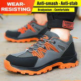 Safety Shoes Work Men's Boots Steel Toe Hiking Anti-Stab Anti-smash Work Construction MartLion   