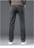 Men's Black Gray Jeans Stretch Classic Slim  Black Denim Pants Elasticity Male  Casual Trousers MartLion   