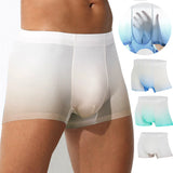 man Boxers Briefs Gradient Color Underwear Control Panties Modal Microfiber Soft Breathable MartLion   