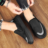 Men's Loafers Summer Casual Shoes Flat Canvas Sneakers Breathable Men’s Slip On Vulcanized MartLion - Mart Lion
