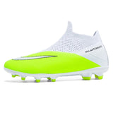 Futsal Air Soccer Shoes Football Boots Ourdoor Training Sneaker TFAG Unisex MartLion 2090-1-FG-Green 47 