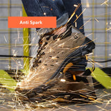  working shoes with iron anti spark suede boots anti smashing indestructible shoes men's anti puncture safety work MartLion - Mart Lion