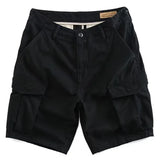 Cargo Shorts Men Khaki Jogger Multi-Pocket Military Cargo Shorts Men Casual Loose Shorts Male MartLion Black XXXL 