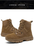 Men's Tactical Boots Army Military Desert Waterproof Work Safety Shoes Climbing Hiking Ankle Outdoor MartLion   