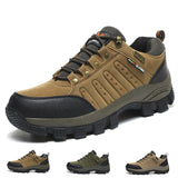 Men's Hiking Shoes Outdoor Anti Slip Hiking Boots Trekking Lace-Up Mountain Climbing Mart Lion   