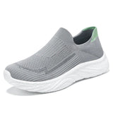Couple Running Breathable Sports Shoes Lightweight and Spring Summer Men's Casual MartLion Grey - Men 40 