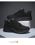 Men's Outdoor Sports Shoes Spring and Autumn Round Head Black Wear-resistant Jogging Fitness Trainer Light Casual MartLion   