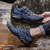 Men's Trekking Hiking Shoes Summer Mesh Breathable Sneakers Outdoor Trail Climbing Sports Mart Lion   