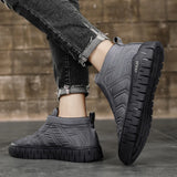 Warm Cotton Boots Non-slip Casual Men's Shoes Sports Work Padded Snow Boots Furry Footwear MartLion   